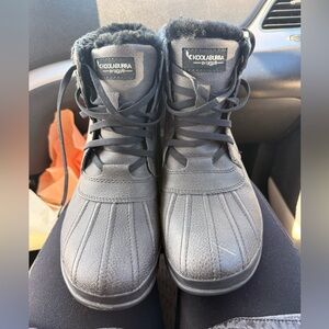 Koolaburra by UGG Charcoal Lace-Up Boots size 7.5